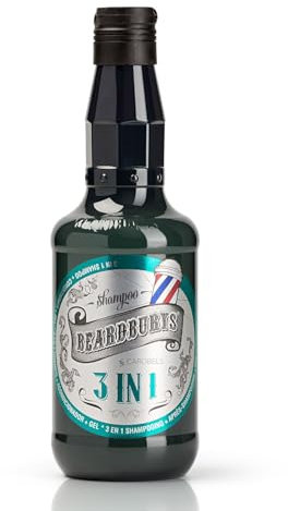 Beardburys 3-in-1-Shampoo, Spülung und Gel, All-in-One-Haarpflege für Männer, nährt, reinigt und stylt, parabenfrei, 330 ml