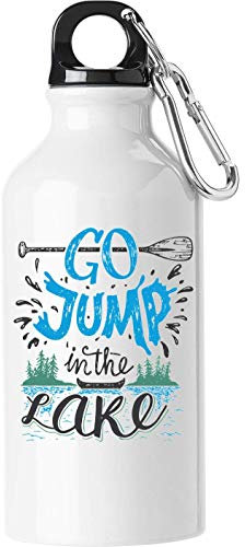 Go Jump In The Lake Summer Fishing Boat Touristische Wasserflasche