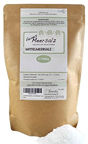 direct&friendly feines Meersalz im Nachfüllpack (1 kg)