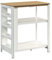 Sauder Isla de Cocina de Almacenamiento Misceláneo, L: 31.5 x ancho: 32 x H: 36, Acabado Blanco