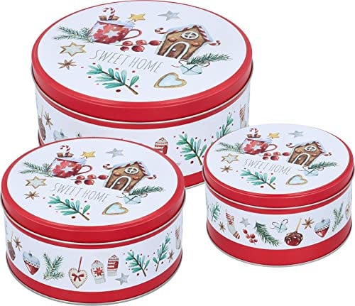 Birkmann, Gebäckdosen-Set, Sweet Home, rund Größen: M+L+XL
