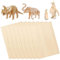 LOLYSIC 20 placas de madera de tilo de 30,5 x 20,3 cm, 1/16 finas placas de madera contrachapada para bricolaje, manualidades, modelos de tableros de maderas y pintura creativa (300 x 200 x 2 mm)