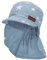 Sterntaler Baby Jungen Schirmmütze Baby Schirmmütze mit Nackenschutz Sterne - Schirmmütze Baby, Baby Mützen - aus Baumwolle - himmelblau, 55