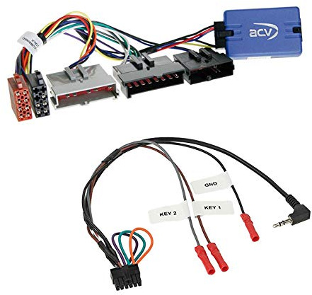 Lenkradfernbedienung Adapter Interface LFB Multi-Anschluss passend für Ford Mondeo III 2000-2003 kompatibel mit verschiedenen Autoradios