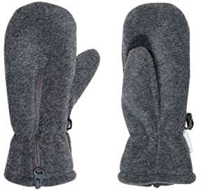 maximo Fleece Fäustling Reißverschluss Größe: 1 Farbe: mittelgrau