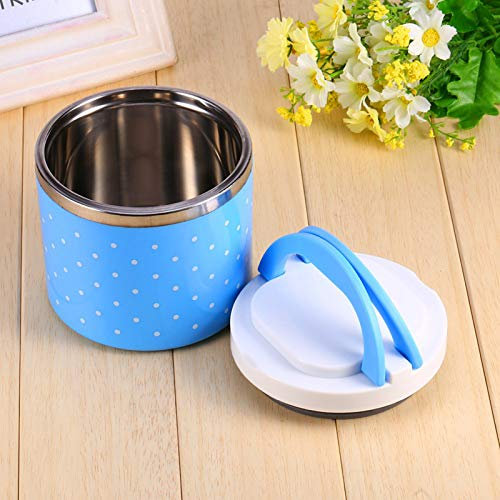Isolierte Lunchbox aus Edelstahl, Behälter für warme Speisen, isolierte Lunchbox, Luncheimer, geeignet für Erwachsene, Büro, Camping