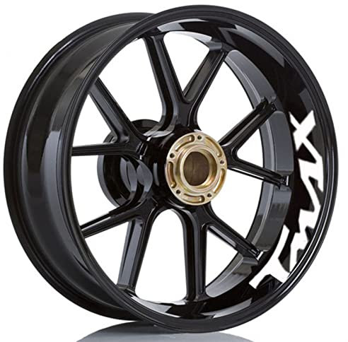 Motorrad Für Yamaha TMAX Xmax NMAX VMAX Tmax Xmax Nmax Vmax Logo Rad Aufkleber Streifen Reflektierende Felge (Color : 3)