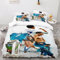 WINUO Fußball-Stars Cristiano Ronaldo Bettwäsche Sets 135x200cm,Schlafkomfort Bettbezug mit 2 Kissenbezug 50 x 75cm Mikrofaser,3-Teiliges Set