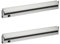 Oktaplex 2er Set LED Unterbauleuchte Küche Aluminium 10 W 230 V neutralweiß 4000K 60 cm Schwenkbare Unterschrankbeleuchtung Rota 800lm LED Lichtleiste mit Schalter