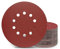 KONGMING 50 Stück Schleifpapier 225mm Klett Schleifscheiben 225mm Körnung P150 10 Loch in Rot für Trockenbauschleifer Exzenterschleifer Schleifgiraffe