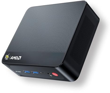 Beelink Mini PC AMD Ryzen 7 5825U(8C/16T,up to 4.5GHz), SER5 Pro Mini Computer 32GB DDR4 1TB M.2 2280 PCIex4 SSD, 4K@60Hz Triple Display/WiFi 6/BT5.2/HDMI/DP/Type-C