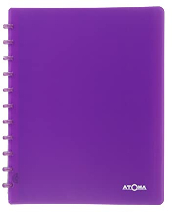 ATOMA Notizbuchsystem - Show Album - A4 - lila - 20 transparente Hüllen