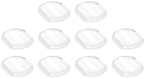 sourcing map Earring Pads, 24pcs - Silicone Clip-on Earring Backs, Comfort Clip-On Earrings Cushions(Clear,15x12mm)