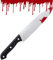 Bella Dox® Halloween Bloodied Fake Knife Prop - 30cm Realistic Plastic Weapon Toy with Fake Blood Stains | Scary Costume Accessory for Cosplay, Horror Parties & Fancy Dress (Safe, Non-Metallic)