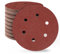 SATC 150mm Sanding Discs 80PCS 80 Grit 6 Holes Orbital Sander Discs Hook and Loop Sanding Pads for Random Orbital Sander