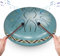 Couleeur Tongue Drum,6 Zoll 11 Tone C-Dur Zungentrommel, Mini Stahlzungentrommel für Anfänger Kinder Erwachsene, Handpan Steel Drum für Meditation,Yoga,Musikerziehung, Klangheilung（hellblau）