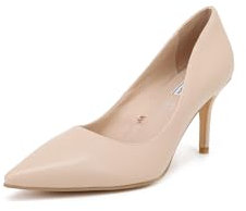 QUEEN HELENA Scarpe con Tacco Basso Decollete Punta Chiusa Eleganti Donna S1999 (Nude, Sistema Taglie Calzature EU, Adulto, Donna, Numero, Media, 39)