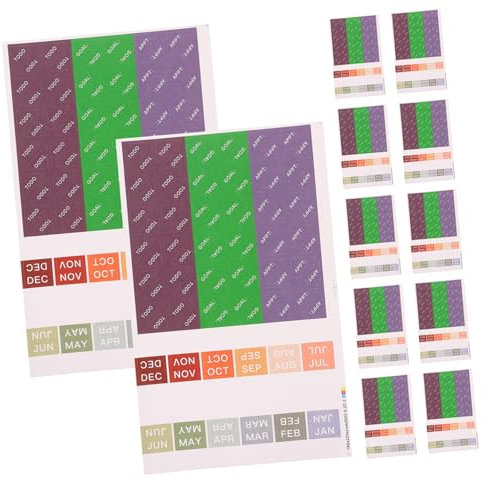 NUOBESTY Dreieckige Scrapbook-aufkleber 30 Blatt Notizblock-etikettenaufkleber Für Die Organisation