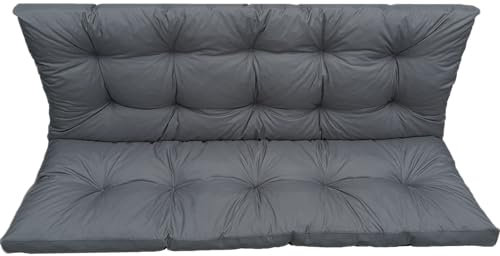 IN WOHO Hollywoodschaukel Auflage Outdoor Sitzkissen Gartenbankauflage Bankauflage Wasserabweisend Gartenbank Sitzkissen Bank Gartenbank Auflage Bankkissen Sitzauflage Bank 150x60x50 Ekoleinen
