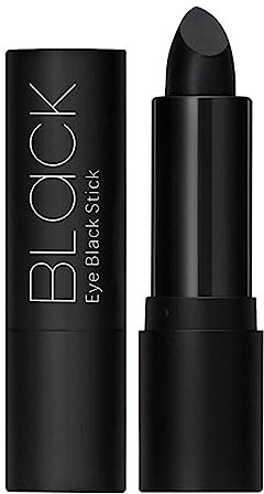 2 Stück Schwarzer Lippenstift Halloween Wasserfester Mattierter Lippenstift Lipgloss, Schwarzer Gesichts Augen Make-up Stick für Cosplay-Kostümpartys, Halloween Make-up, Matter Lipgloss