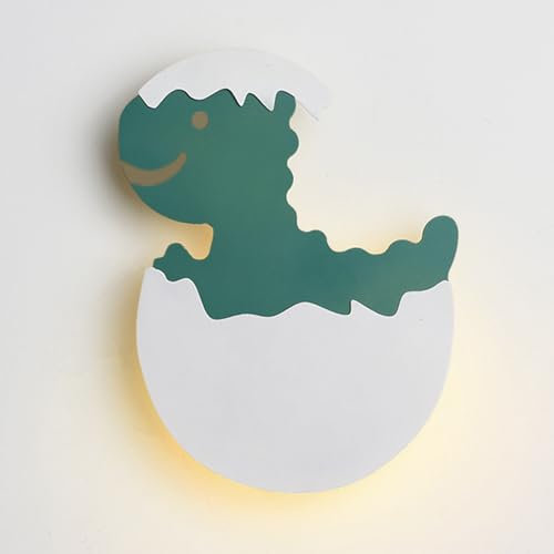 YFMYY Festverdrahtete LED-Wandleuchte, 7 W, Wandleuchte, Wandbeleuchtungskörper mit 3 Farbtemperaturen, niedliche Cartoon-Dinosaurier-Wandleuchte für Kinderzimmer, Schlafzimmer, Nachttisch