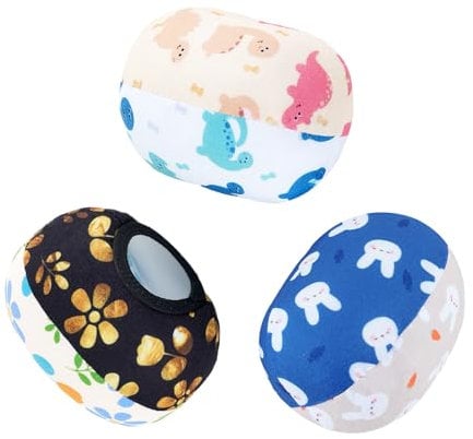 FSINWV Mamaroo Replacement Balls, Reversible 4 Moms Mamaroo Swing Accessories Balls in Variety of Designs and Colours, Compatible with Mamaroo and RockaRoo 1048