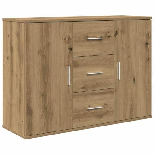 vidaXL Sideboard Artisan-Eiche 90x29,5x65 cm Holzwerkstoff, Schrank, Lagerschrank, Home Organizer, Schränkchen, Beistellschrank, Wohnzimmerschrank