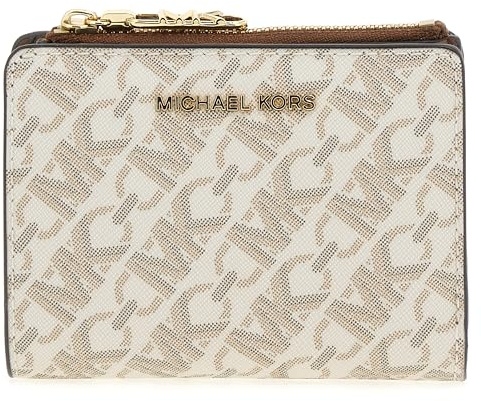 Michael Kors 32S4G8ED7V-099 MD SNAP COIN BILLFOLD Women VANILLA/LUGG Size One Size