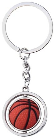 Guqqeuc Porte-clés 3D Rugby Basketball Cadeau pour les amateurs de football, de golf, de football, cadeau pour fils, fille, cadeau d'anniversaire, Basketball, S