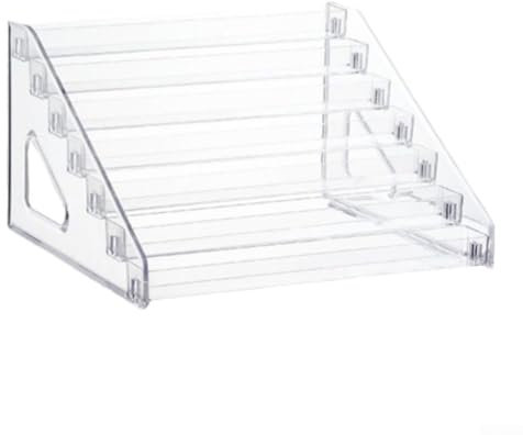 Schöner Leiter-Organizer für Blumentöpfe und Dekoartikel, transparentes Acryl-Design (7 Ebenen)