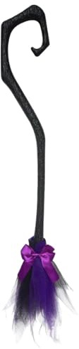 Escoba De Brujas Halloween | 94 CM Escoba De Bruja para Niños - Decoraciones De Miedo Portátiles con Cinta,para Pared Exterior Porche Jardín Frente del Hogar Interior Exterior