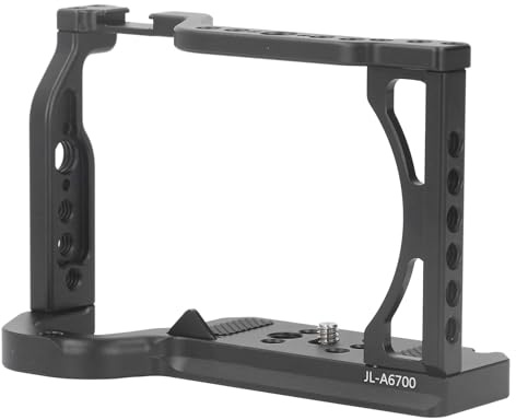 Taidda Kamerakäfig für A6700, Leichtes, Vielseitiges Stabilisator-Rig mit Arca-Anschluss, Kamerakäfig aus Aluminiumlegierung für Videoaufnahmen-Enthusiasten