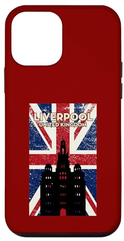 Liverpool’s Iconic Building On UK Flag Vintage Poster Design Case for iPhone 12 mini