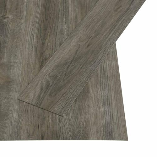 vidaXL Selbstklebende Bodenbelagsdiele Grau und Braun 4,46 m² 32 Stk.