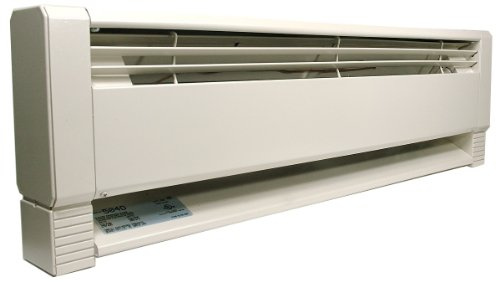 Qmark HBB1254 Liquid Filled Electric Hydronic Baseboard Heater 1250 Watt 240 Volt Navajo White