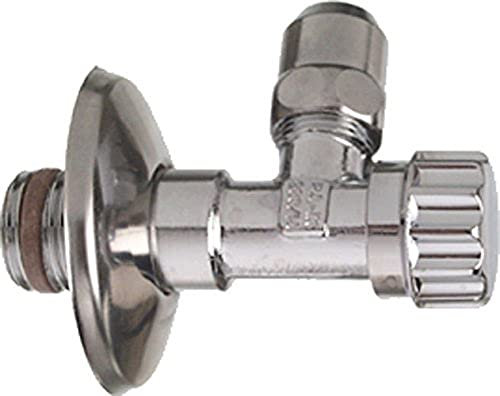 Cornat T317003 Robinet d'équerre, Auto-étanche, chromé, Multicolore, 3/8 Zoll