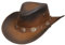 Scippis Tombstone Lederhut Cowboyhut Herrenhut Cowboyhut (XL/60-61 - braun)