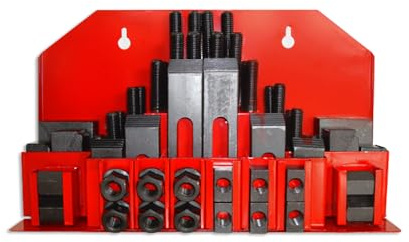 Sogi Y170-16 kit di staffaggio per fresatrice e trapano a colonna - 58 pezzi - cava 16 mm