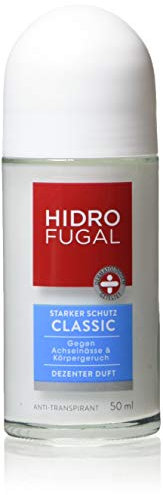Hidrofugal Classic Roll-On, Deo-Roller mit dezentem Duft, hochwirksames Anti-Transpirant bietet starken Schutz gegen Schweiß, 5er-Pack (5 x 50 ml)
