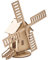 matches21 HOME & HOBBY Windmühle DIY Holz Bastelset für Kinder ab 8 Jahren 3D Steckbausatz