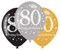 Amscan 9900974 - Latexballons 80 Happy Birthday, 6 Stück, Luftballons, Geburtstag, Dekoration