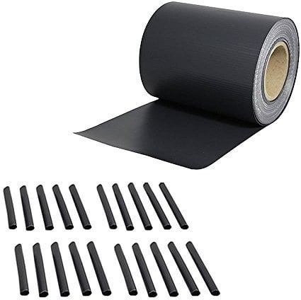 Brise-vue pour clôture en panneaux de grillage double fil Rouleau de 35 m Gris M