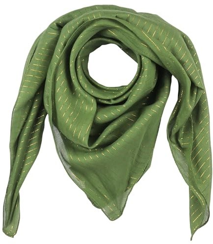 Superfreak® Baumwolltuch mit Gold Lurex - Tuch - Schal - 100x100 cm - 100% Baumwolle