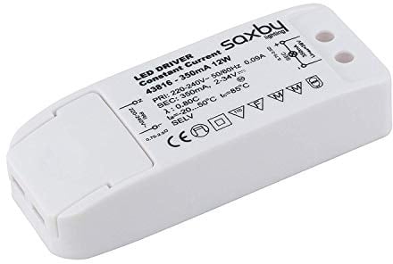 Saxby White LED Constant Current Driver 12W 350mA Accessory