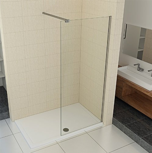 Walk-In Duschtrennwand 10mm ESG Glas 90-140 cm, Breite: 130cm