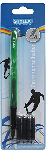 Füller Schulfüller Füllhalter & 4 Patronen / Farbe: grün