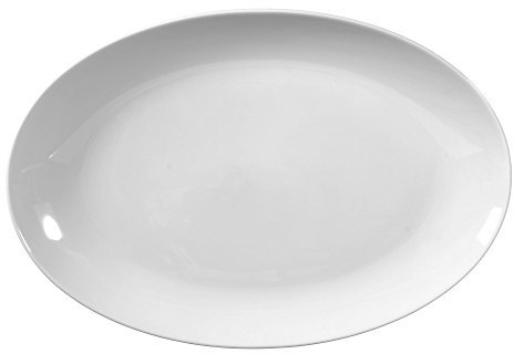 Seltmann Weiden 001.216207 Rondo - Platte - Servierplatte - oval - weiß Ø 31 cm