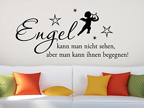 KLEBEHELD® Wandtattoo Engel kann man nicht sehen, aber man kann ihnen begegnen!