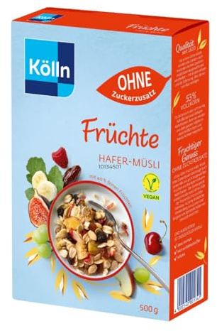 Kölln Müsli Früchte ohne Zuckerzusatz, 500 g