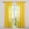 HongYa 1er-Pack Uni Voile Gardine Transparenter Vorhang Schal mit Ösen H/B 245/140 cm Sonnengelb